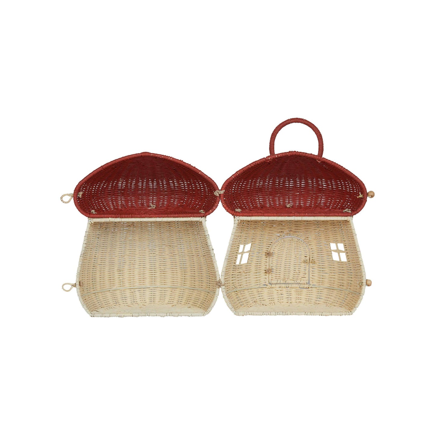 Rattan Mushroom Doll Houses
