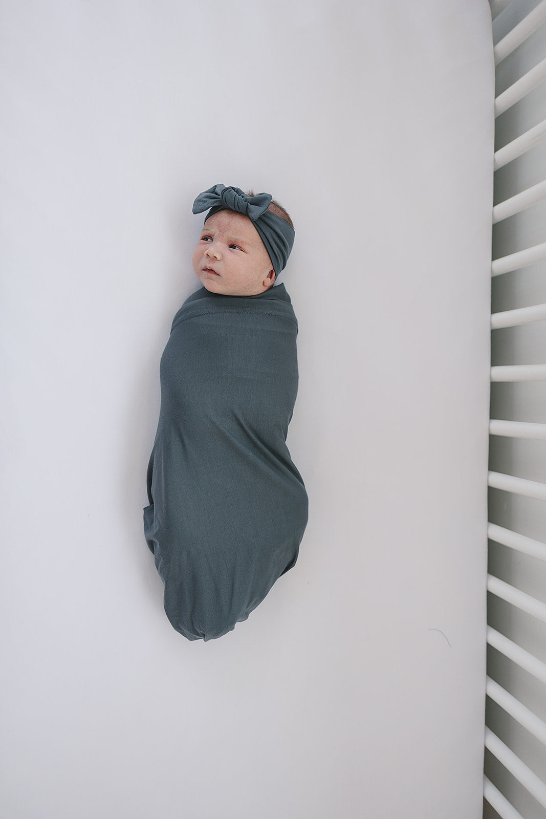 Mebie Baby | Charcoal Bamboo Hat OR Head Wrap Set