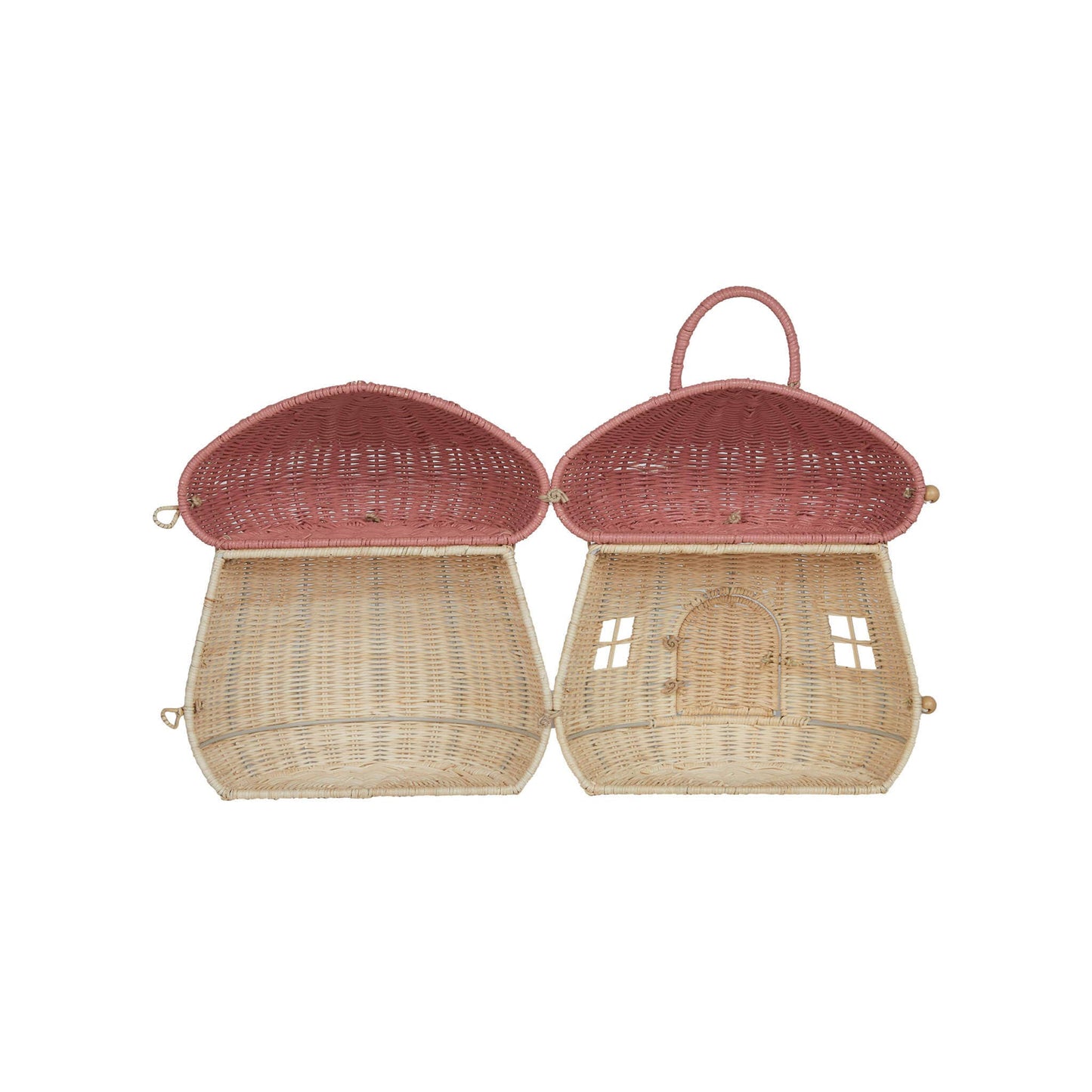 Rattan Mushroom Doll Houses
