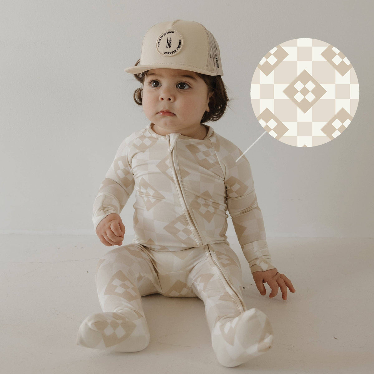 Bamboo Zip Pajamas | Cottage Quilt