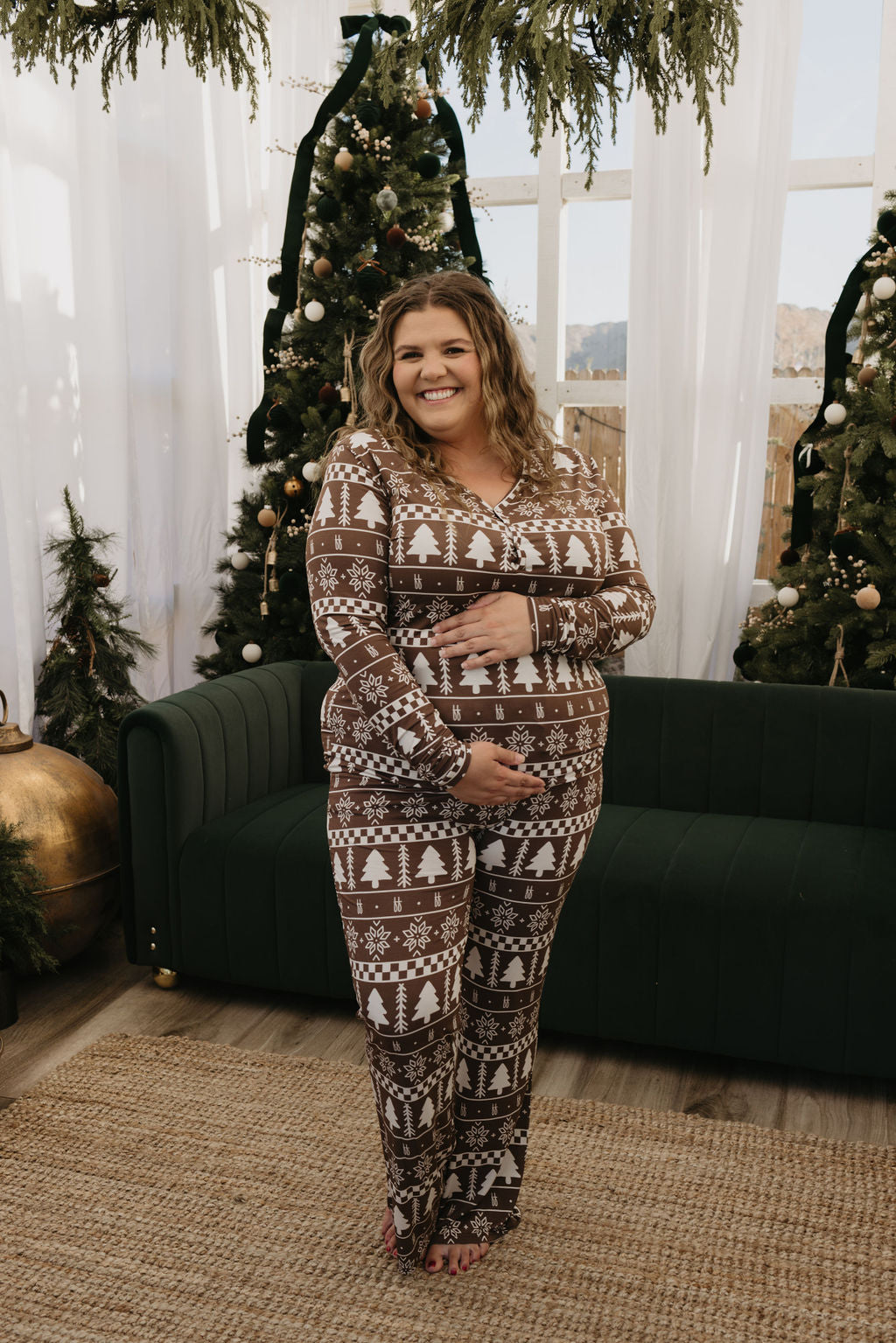 Women's Long Sleeve Bamboo Pajama | Forever Fair Isle