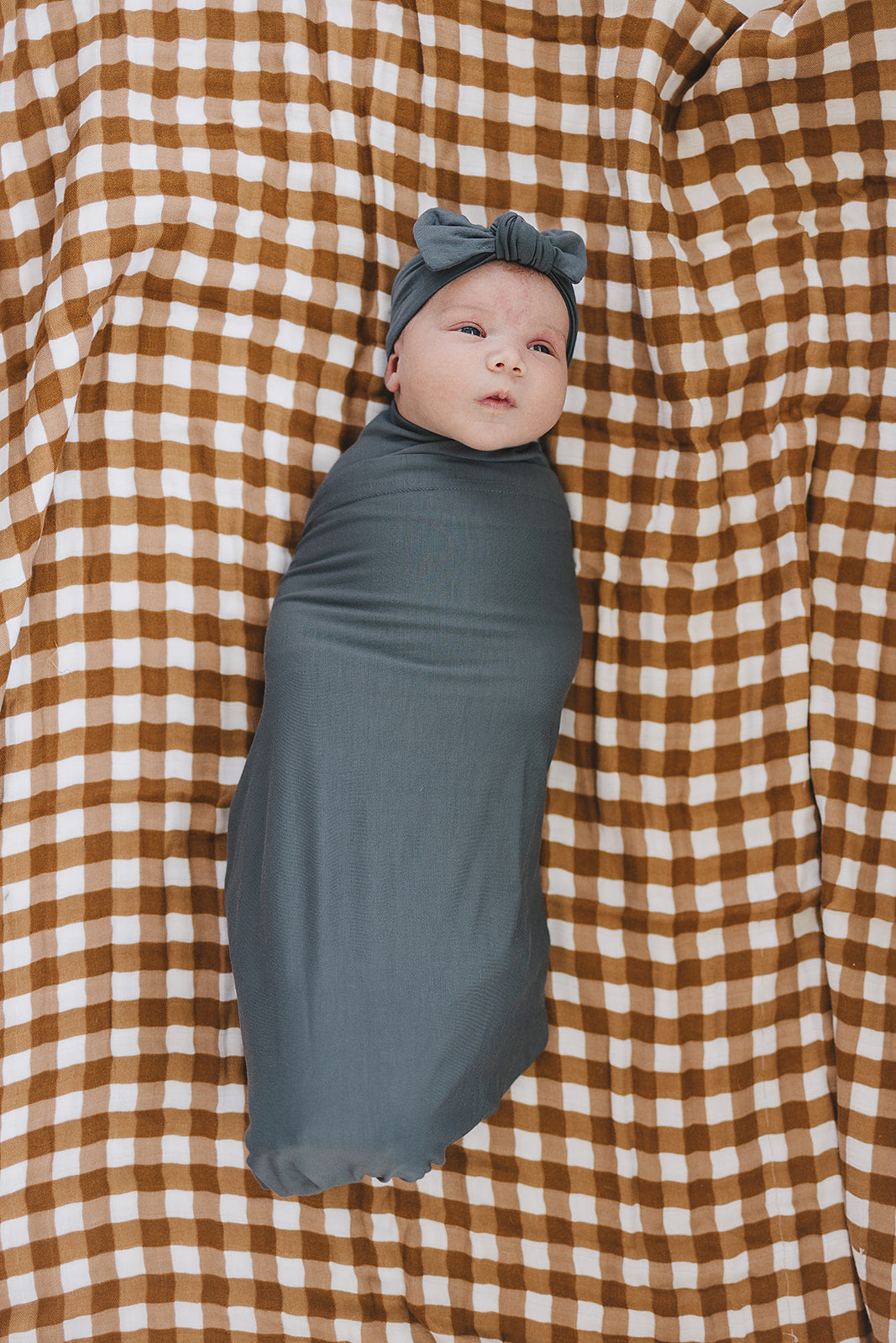Mebie Baby | Charcoal Bamboo Hat OR Head Wrap Set