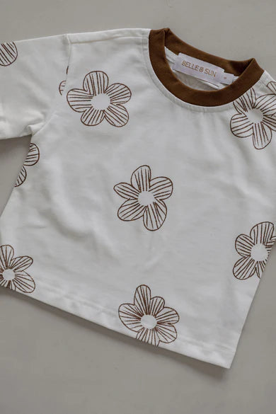 Belle & Sun Tee | Cacao Flower