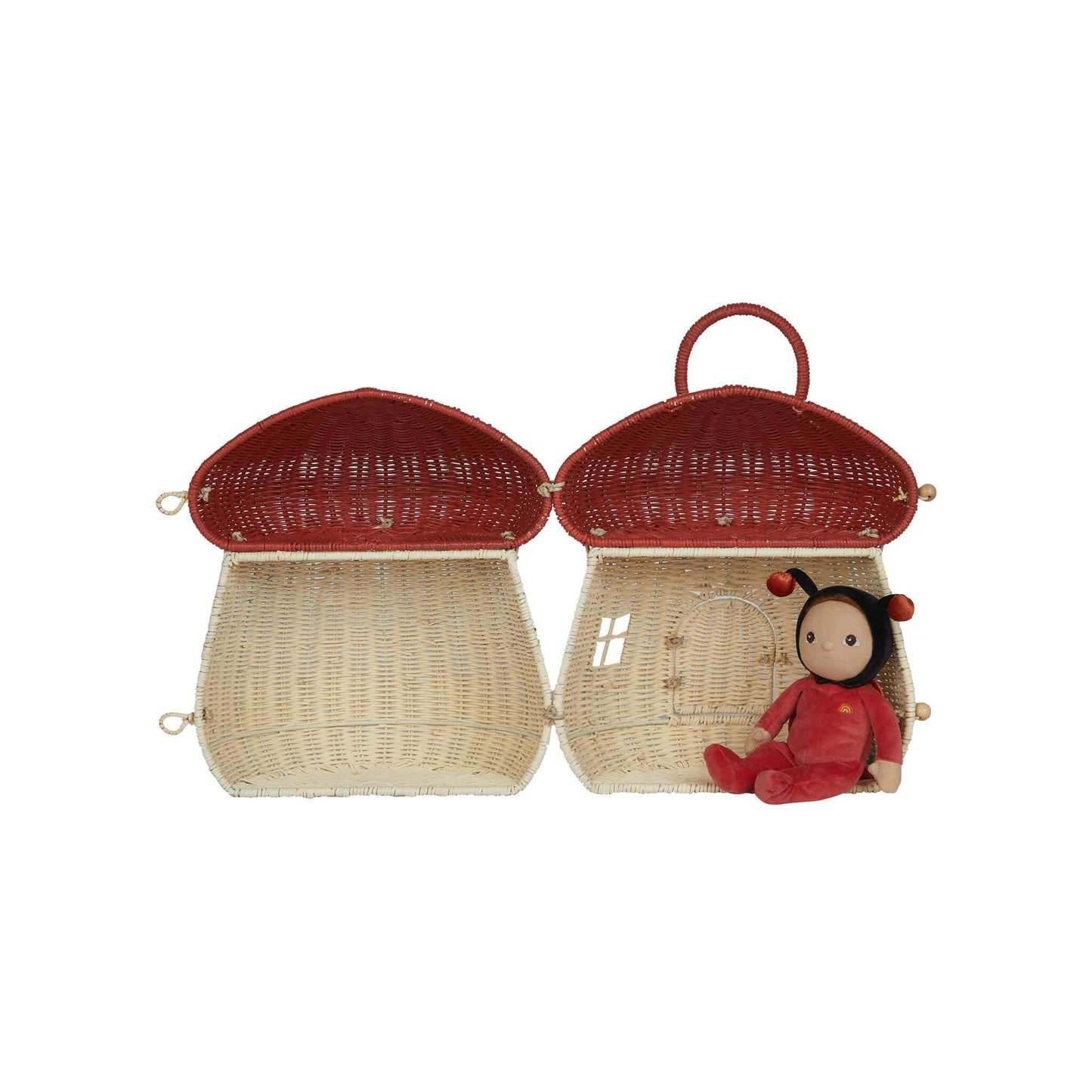 Rattan Mushroom Doll Houses