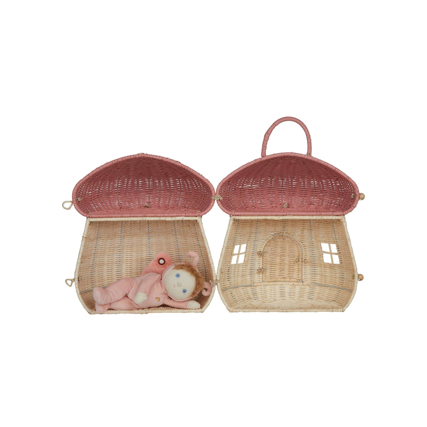 Rattan Mushroom Doll Houses