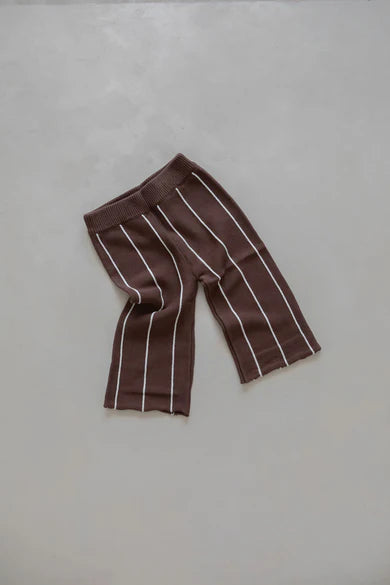 Belle & Sun Pants | Cacao Stripe