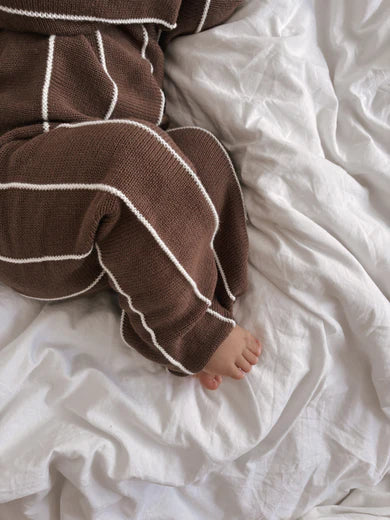 Belle & Sun Pants | Cacao Stripe