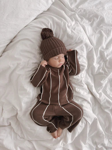 Belle & Sun Sweater | Cacao Stripe