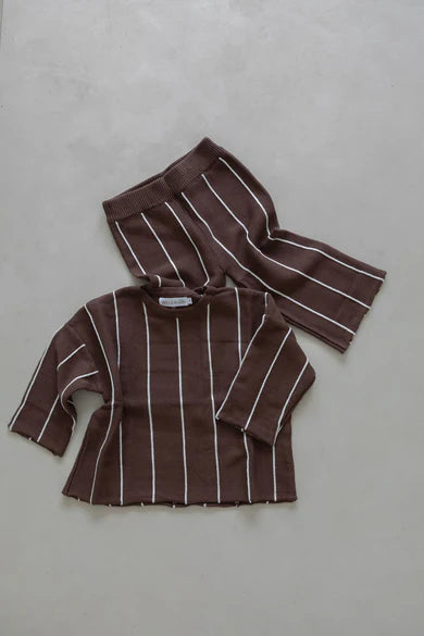 Belle & Sun Sweater | Cacao Stripe