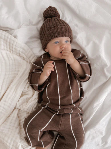 Belle & Sun Sweater | Cacao Stripe